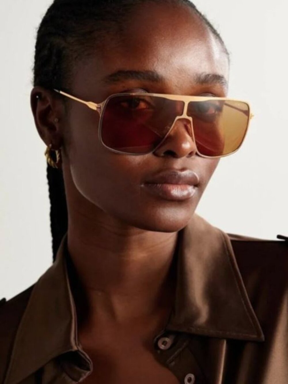 TOM FORD ZappaGeometric-Frame Sunglasses